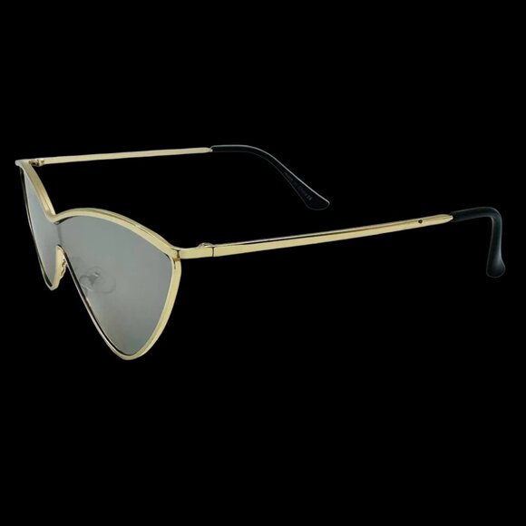 7032 | Silver Mirror Cateye Sunglasses - Picture 2 of 5